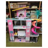 Huge LOL Dollhouse with Poolside Slide and Detailed Interior