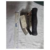 Sad Irons and Scotch Tape Dispenser and Vintage Check Printer (?)