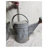 Vintage Galvanized Steel Watering Cans