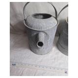 Vintage Galvanized Steel Watering Cans