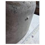 Antique Galvanized Metal Milk Jug with Handle