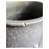 Antique Galvanized Metal Milk Jug with Handle