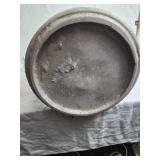 Antique Galvanized Metal Milk Jug with Handle