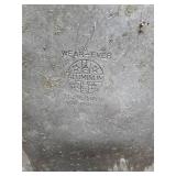 Antique Galvanized Metal Milk Jug with Handle