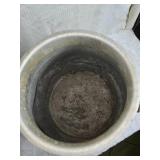 Antique Galvanized Metal Milk Jug with Handle