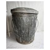 Vintage Canco Metal Bucket with Lid