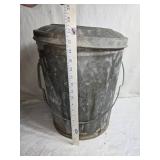 Vintage Canco Metal Bucket with Lid