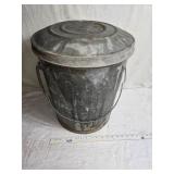 Vintage Canco Metal Bucket with Lid