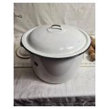 Variety of Enamelware and Wooden Pestles