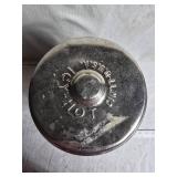 Vintage Hot-Cold Metal Insulated Canister with Lid and Handle
