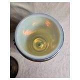 Vintage Hot-Cold Metal Insulated Canister with Lid and Handle