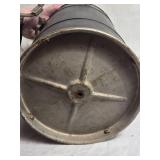 Vintage Hot-Cold Metal Insulated Canister with Lid and Handle