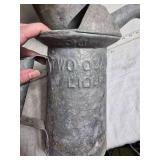 Pair of Vintage Galvanized Oil Cans