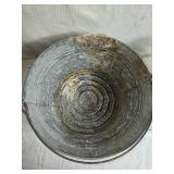 Galvanized Metal Bucket and Small Milk Can