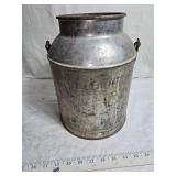 Galvanized Metal Bucket and Small Milk Can
