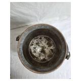 Galvanized Metal Bucket and Small Milk Can