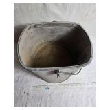Galvanized Metal Bucket with Handle
