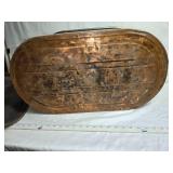 Antique Copper Wash Tub with Lid and Handles