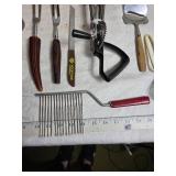 Kitchen Utensil Collection with Rolling Pins, Peelers, and More