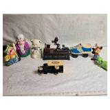 Ceramic Figurines and ERTL Diecast Truck