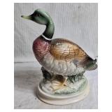Vintage Ceramic Mallard Duck Figurine with Detailed Painting
