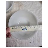 Mixing Bowls with Advertising including Watt Oven Ware with Apple Design - 