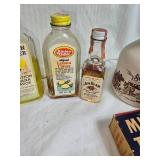 Lot of Vintage Bottles with Watkins and Wine Features