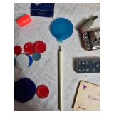 Mixed Lot Including Bell, Artistry Booklet, and Various Toys