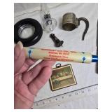 Mixed Lot Including Bell, Artistry Booklet, and Various Toys