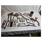Antique Lot of Rusty Wrenches and Tools