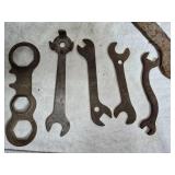 Antique Lot of Rusty Wrenches and Tools