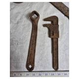 Antique Lot of Rusty Wrenches and Tools