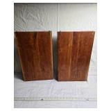 Wooden Wall-Mounted Display Cabinets with Multiple Compartments