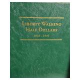 Lot of Empty Coin Albums Featuring U.S. Dollar and Half Dollar Series