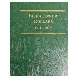 Lot of Empty Coin Albums Featuring U.S. Dollar and Half Dollar Series