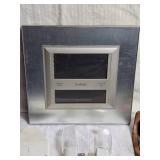 Mixed Lot: Digital Clock, Wooden Shelf, Marble Jar, LED Book Light, and More