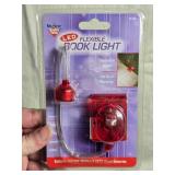 Mixed Lot: Digital Clock, Wooden Shelf, Marble Jar, LED Book Light, and More