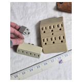 Mixed Lot: Digital Clock, Wooden Shelf, Marble Jar, LED Book Light, and More