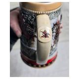 Budweiser Collectible Glass Set with 1988 Clydesdale Stein