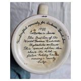 Budweiser Collectible Glass Set with 1988 Clydesdale Stein