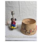 Mickey Mouse Lamp with Disney Lampshade