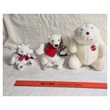 Coca-Cola Polar Bear Plush Toys with Original Tags