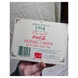 Collection of Coca-Cola Memorabilia Including Vintage Box and Salt & Pepper Shakers