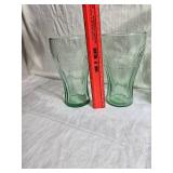 Coca-Cola Georgia Green Glass Pitcher Set with 4 Glasses