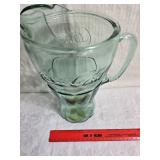 Coca-Cola Georgia Green Glass Pitcher Set with 4 Glasses