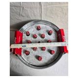 Coca-Cola Party Tub with 12 Glass Bottles & Bottle Opener