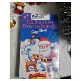 Christmas Decor Collection: Santa Dolls, Ornaments, Garland & Sing-Along VHS