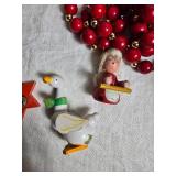 Christmas Decor Collection: Santa Dolls, Ornaments, Garland & Sing-Along VHS
