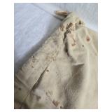 Vintage Golf Club Set with Leather and Canvas Bag and Brass Golf Tee Figurines