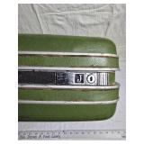 Vintage Hard Shell and Tapestry Suitcases - Set of 2